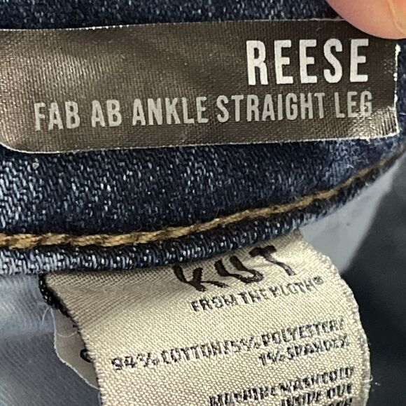 Kut From The Kloth Jeans Womens 18W Straight  Leg Ankle Cropped Reese - Picture 8 of 8